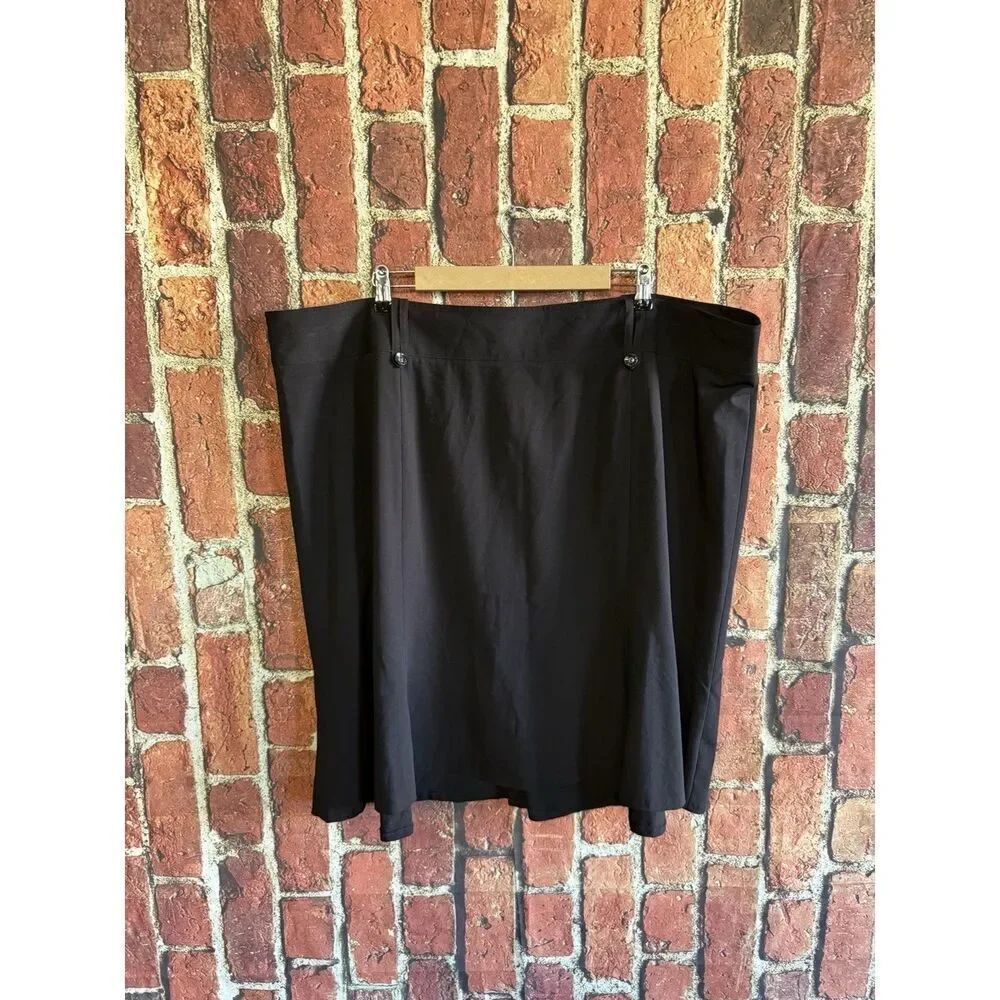 Lane Bryant Womens Black Skort A-line Plus Size 28